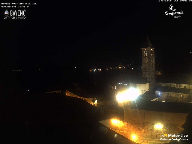 time-lapse frame, Baveno webcam