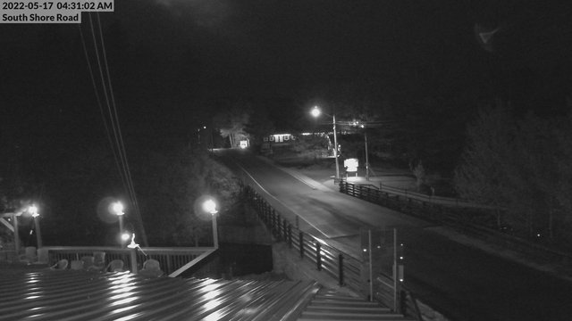 time-lapse frame, South Shore Rd, Inlet, NY webcam