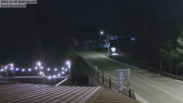 time-lapse frame, South Shore Rd, Inlet, NY webcam