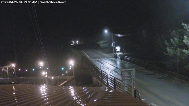 time-lapse frame, South Shore Rd, Inlet, NY webcam