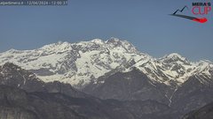 view from Alpe di Mera - Panorama Monte Rosa on 2024-04-12