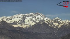 view from Alpe di Mera - Panorama Monte Rosa on 2024-04-14