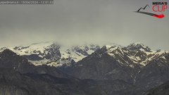 view from Alpe di Mera - Panorama Monte Rosa on 2024-04-19