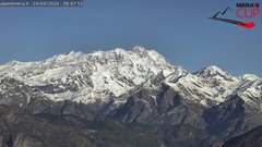 view from Alpe di Mera - Panorama Monte Rosa on 2024-04-24
