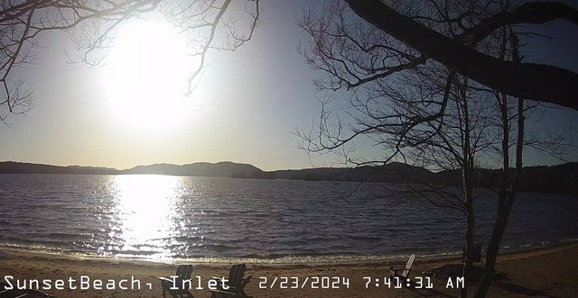 time-lapse frame, Sunset Beach webcam