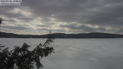 view from 4th Lake, Inlet, NY on 2024-02-26