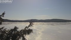 view from 4th Lake, Inlet, NY on 2024-02-27