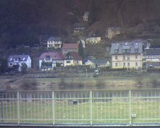view from Webcam in Bad Schandau, Krippen & Postelwitz on 2022-01-11