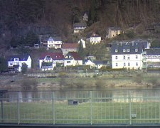 view from Webcam in Bad Schandau, Krippen & Postelwitz on 2022-01-13