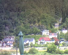 view from Webcam in Bad Schandau, Krippen & Postelwitz on 2022-07-31
