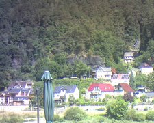 view from Webcam in Bad Schandau, Krippen & Postelwitz on 2022-08-02