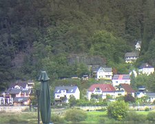 view from Webcam in Bad Schandau, Krippen & Postelwitz on 2022-09-24