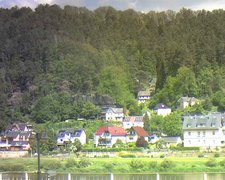 view from Webcam in Bad Schandau, Krippen & Postelwitz on 2024-05-21