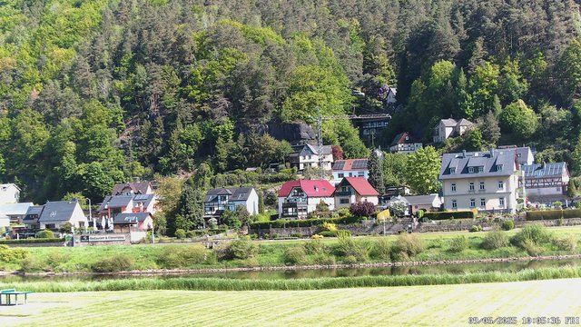 time-lapse frame, Webcam in Bad Schandau, Krippen & Postelwitz webcam