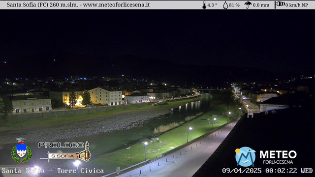 time-lapse frame, Santa Sofia - Torre Civica webcam