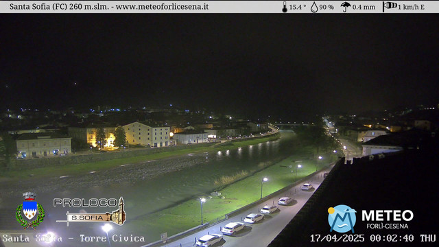 time-lapse frame, Santa Sofia - Torre Civica webcam