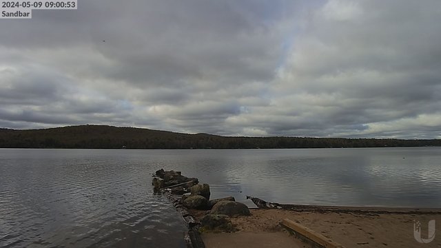 time-lapse frame, 4th Lake Sandbar webcam