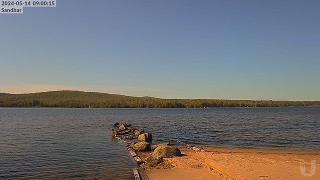 time-lapse frame, 4th Lake Sandbar webcam