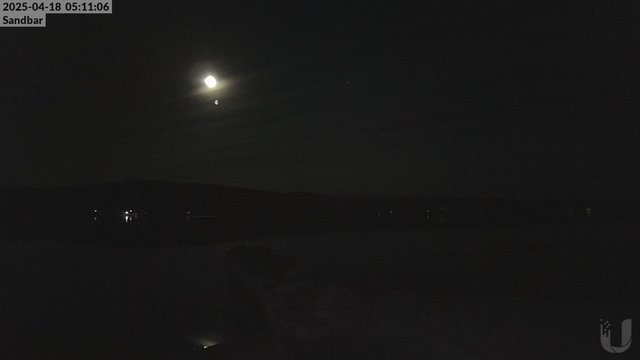 time-lapse frame, 4th Lake Sandbar webcam