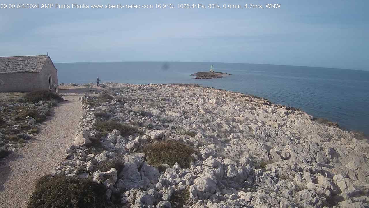time-lapse frame, Punta Planka webcam
