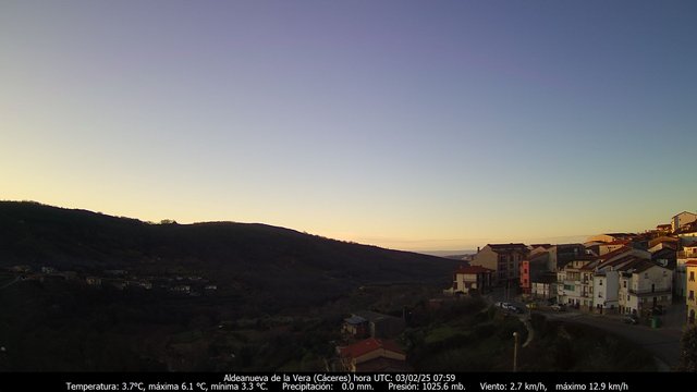 time-lapse frame, Meteogredos webcam