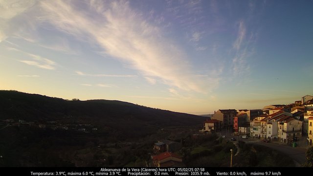 time-lapse frame, Meteogredos webcam