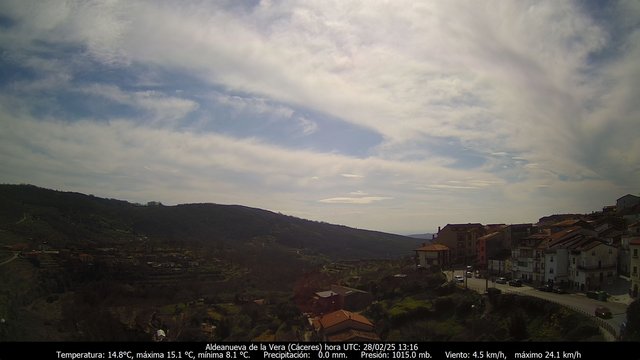 time-lapse frame, Meteogredos webcam