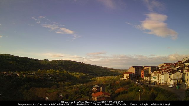 time-lapse frame, Meteogredos webcam