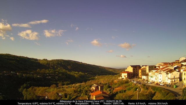 time-lapse frame, Meteogredos webcam