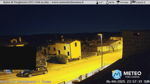 time-lapse frame, Balze di Verghereto - Paese webcam