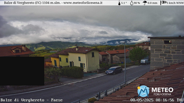 time-lapse frame, Balze di Verghereto - Paese webcam