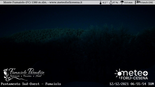 time-lapse frame, Monte Fumaiolo 12/12/21 webcam