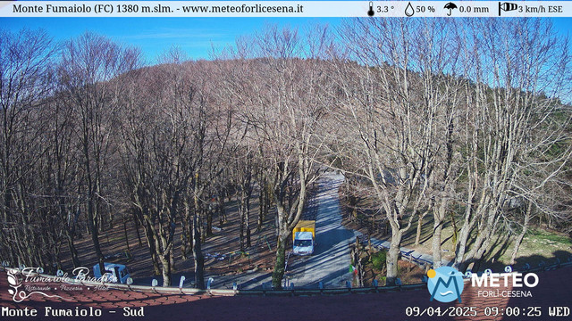 time-lapse frame, Monte Fumaiolo webcam