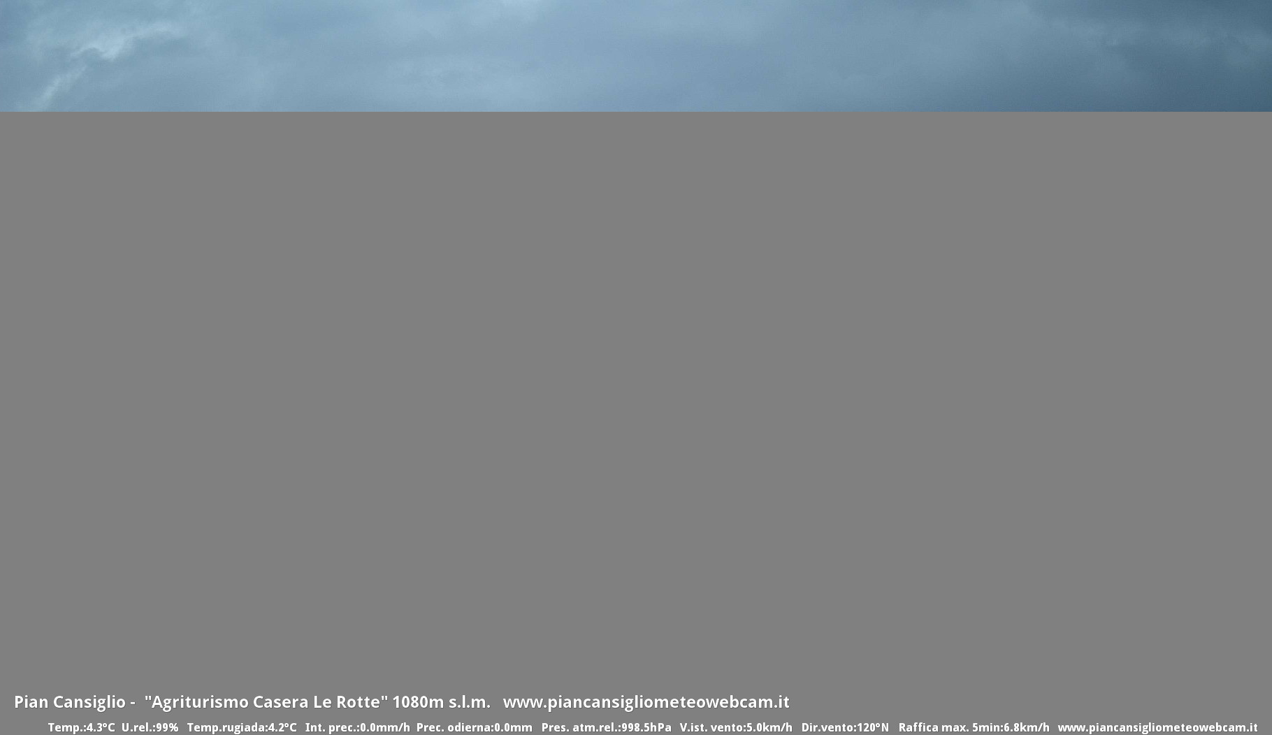 time-lapse frame, Pian Cansiglio - Casera Le Rotte webcam