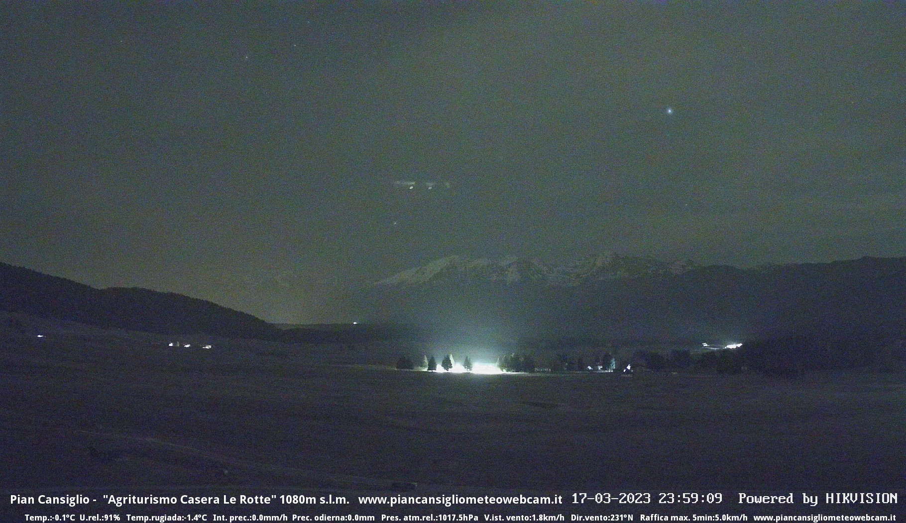 time-lapse frame, Pian Cansiglio - Casera Le Rotte webcam