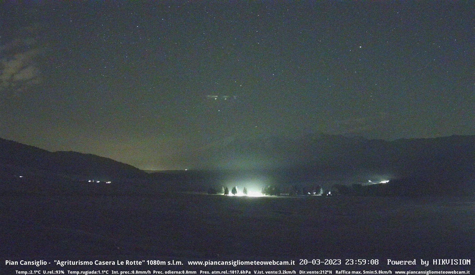 time-lapse frame, Pian Cansiglio - Casera Le Rotte webcam
