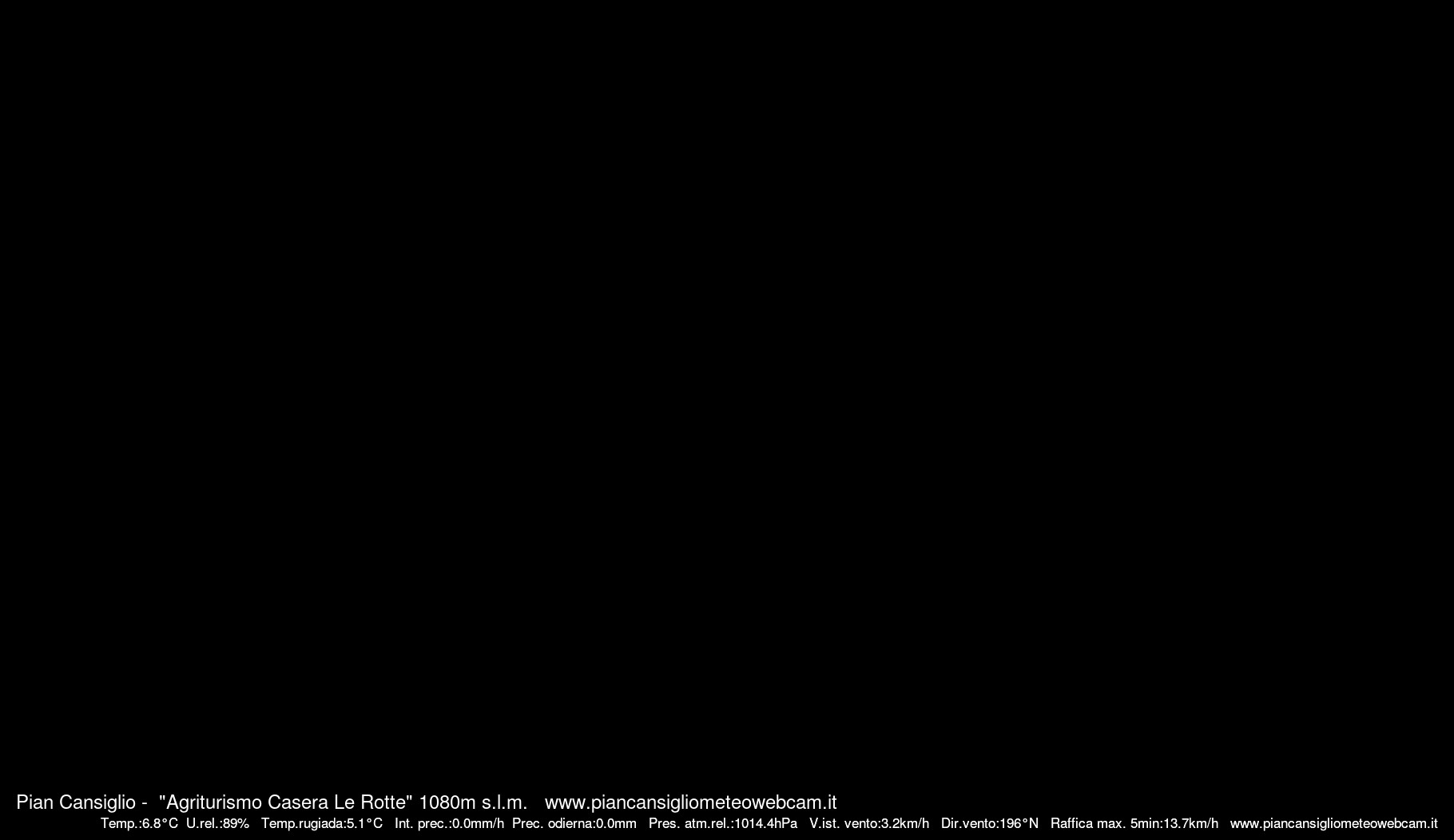 time-lapse frame, Pian Cansiglio - Casera Le Rotte webcam