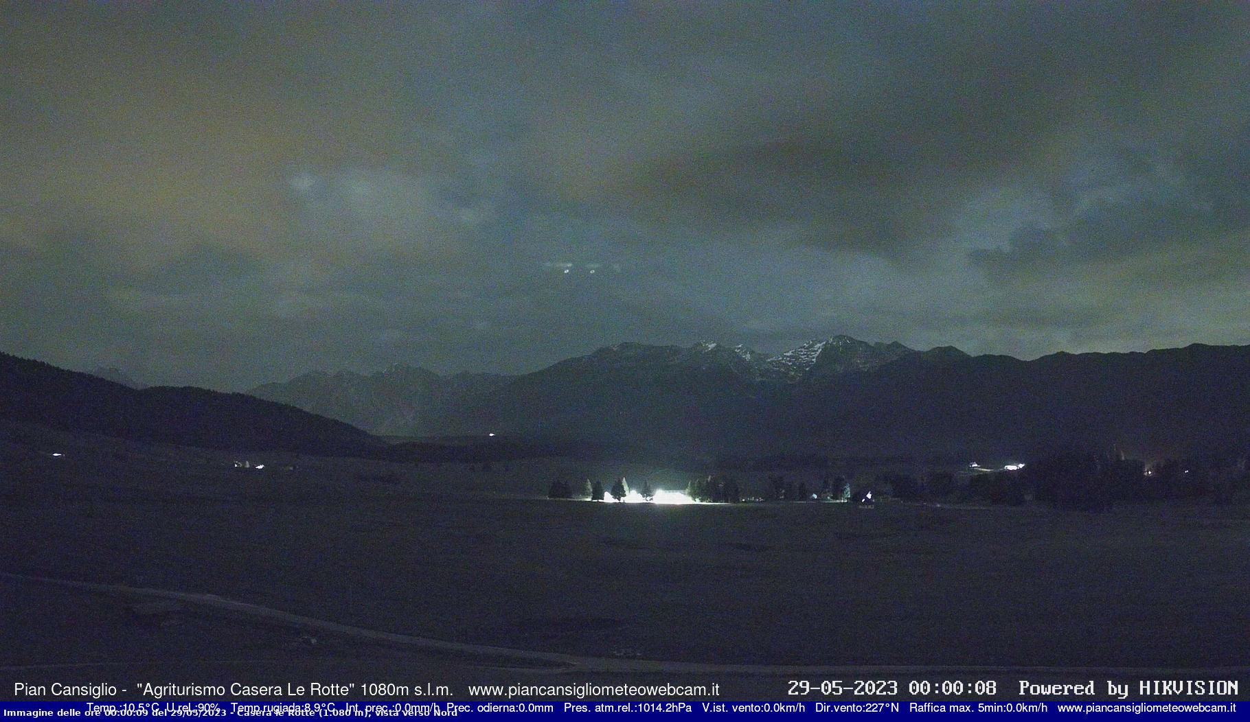 time-lapse frame, Pian Cansiglio - Casera Le Rotte webcam