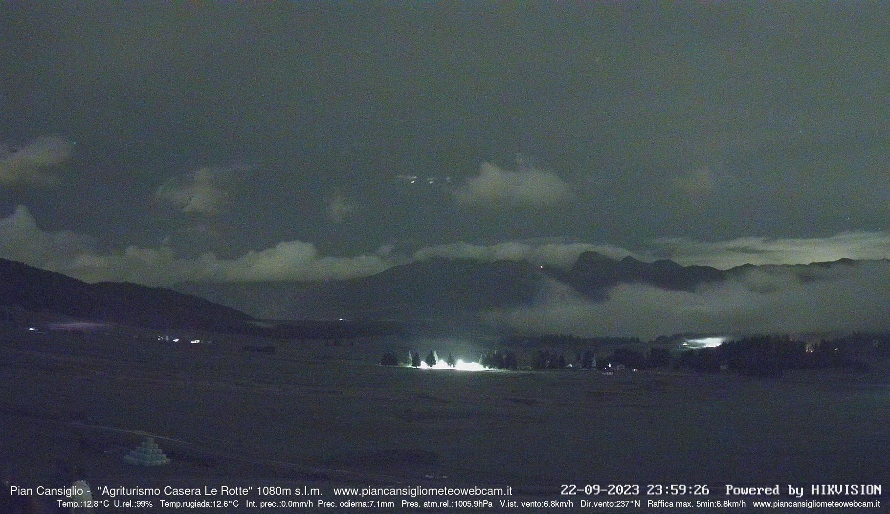 time-lapse frame, Pian Cansiglio - Casera Le Rotte webcam