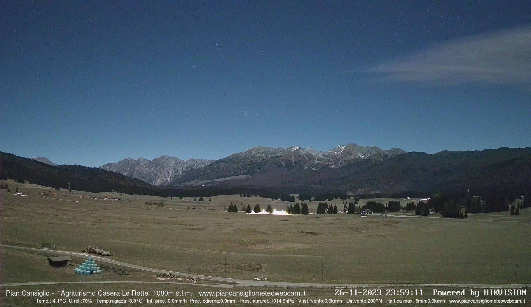 time-lapse frame, Pian Cansiglio - Casera Le Rotte webcam