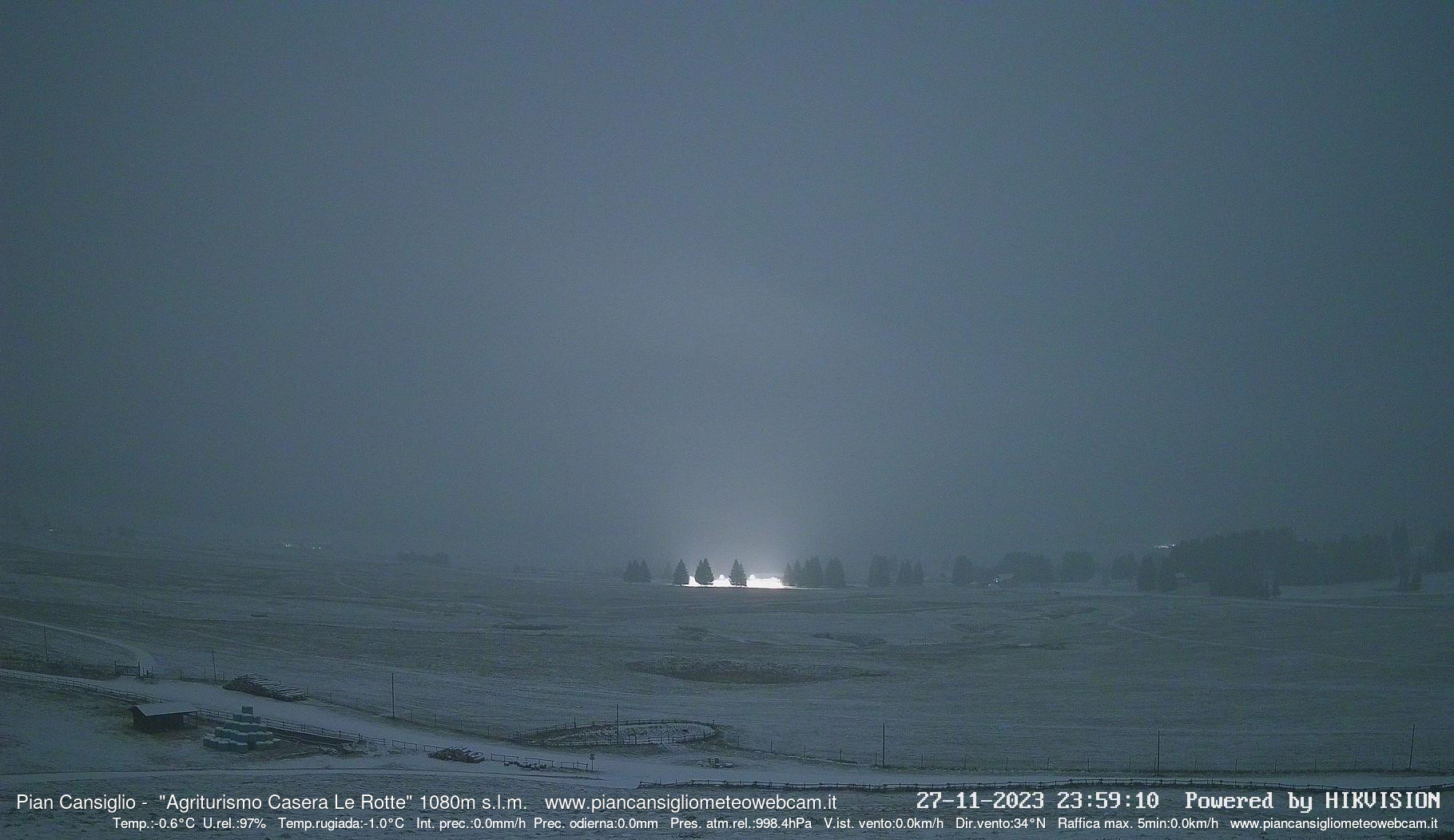 time-lapse frame, Pian Cansiglio - Casera Le Rotte webcam