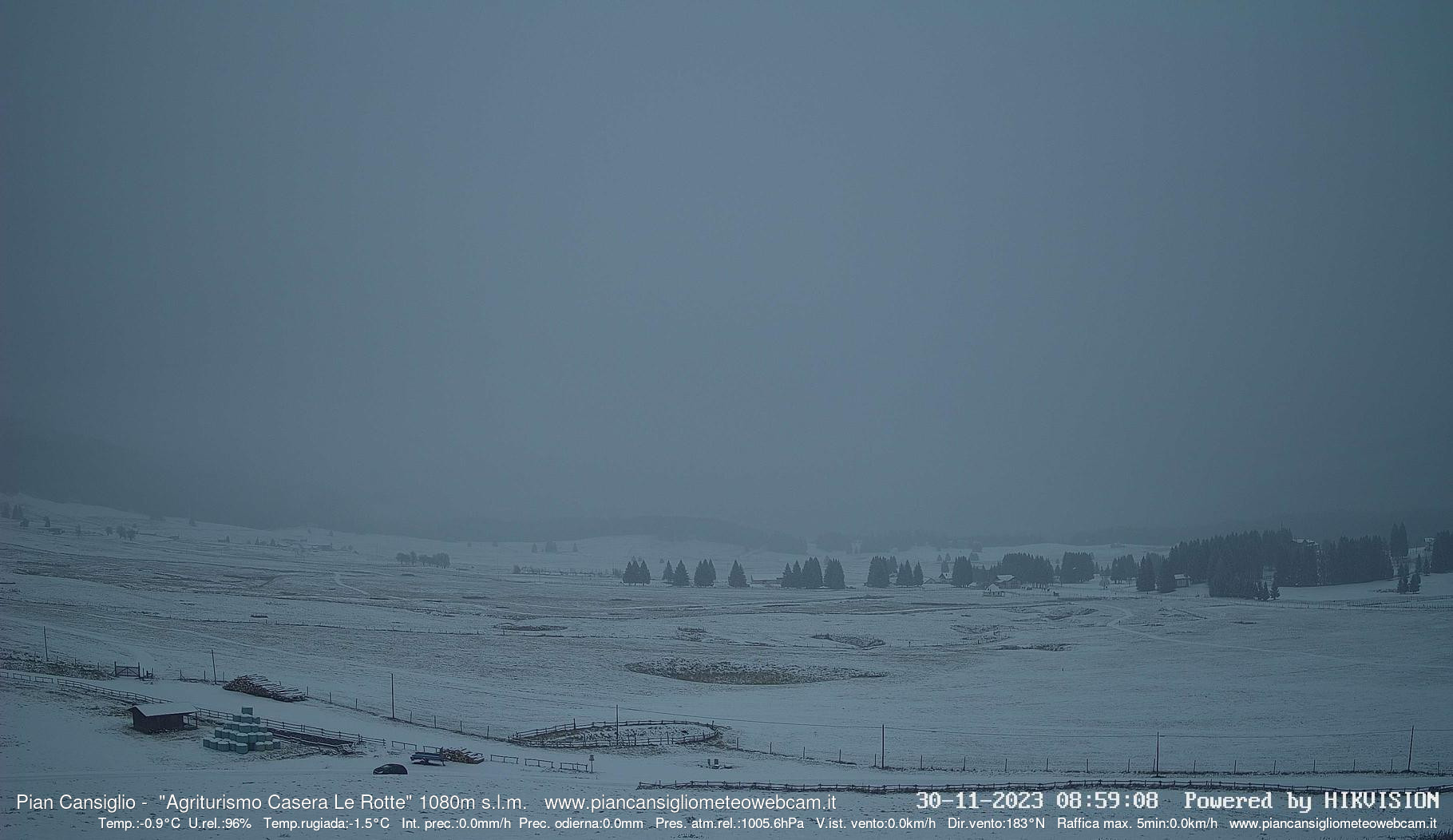 time-lapse frame, Pian Cansiglio - Casera Le Rotte webcam