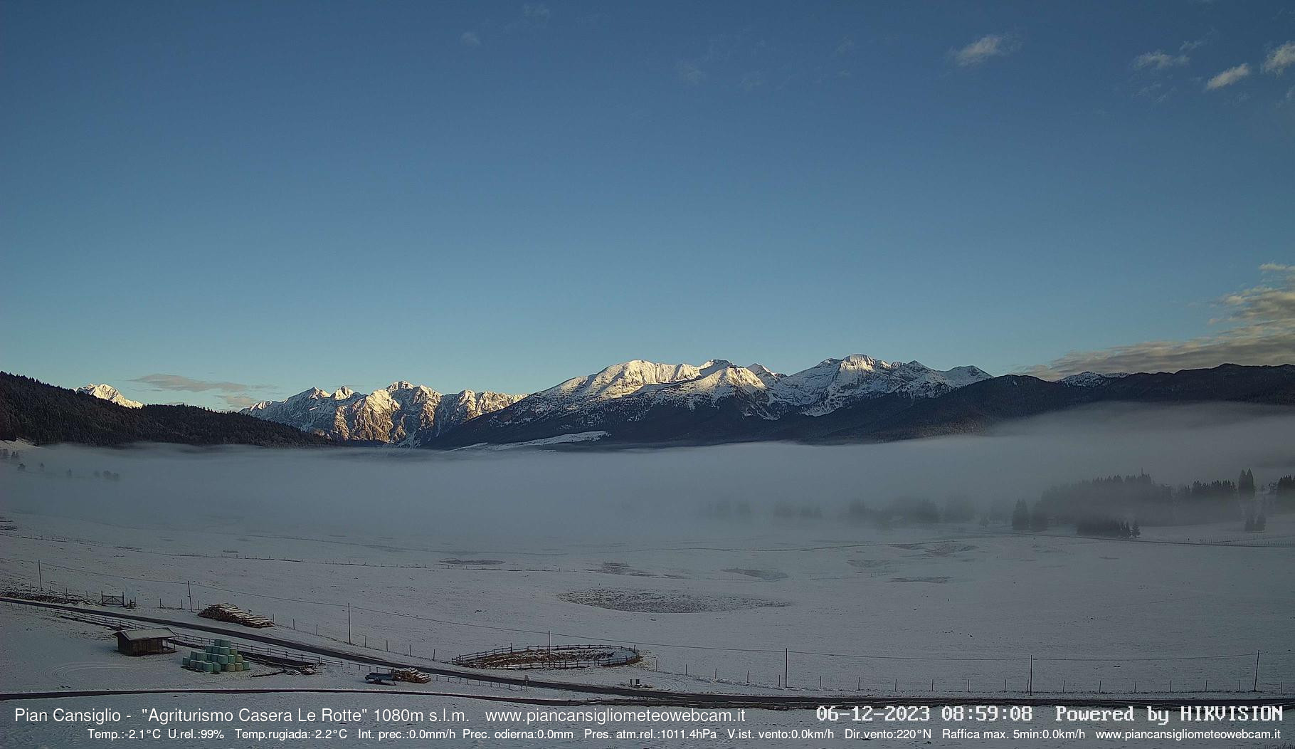 time-lapse frame, Pian Cansiglio - Casera Le Rotte webcam