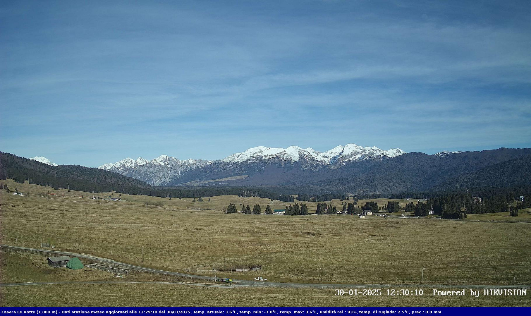 time-lapse frame, Pian Cansiglio - Casera Le Rotte webcam