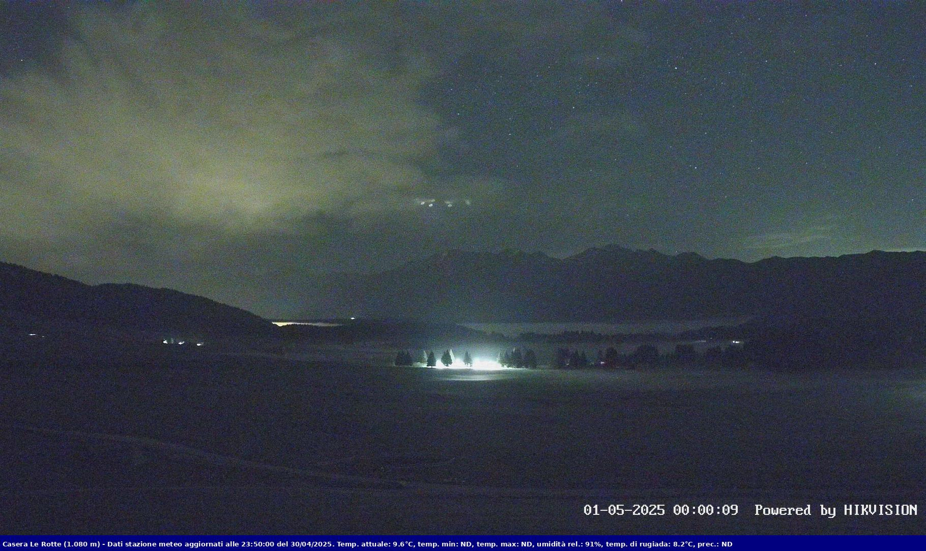 time-lapse frame, Pian Cansiglio - Casera Le Rotte webcam