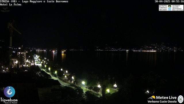 time-lapse frame, Stresa webcam