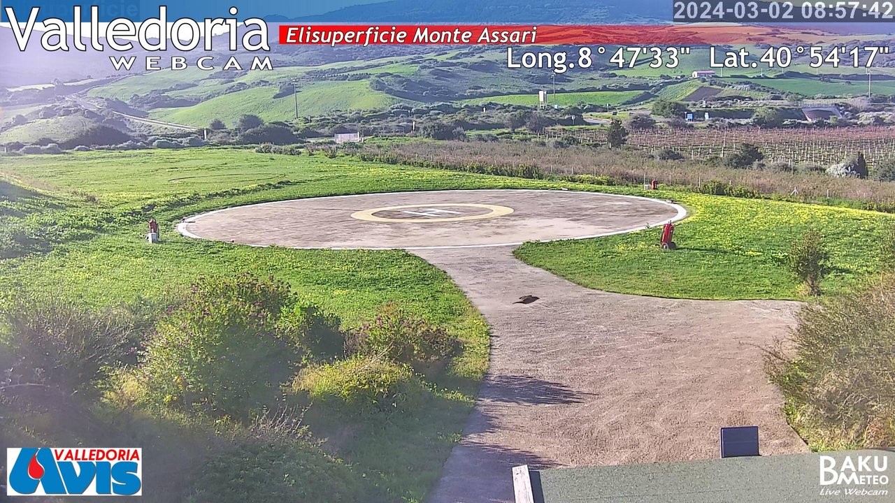 time-lapse frame, Valledoria webcam
