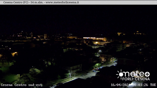time-lapse frame, Cesena Centro webcam