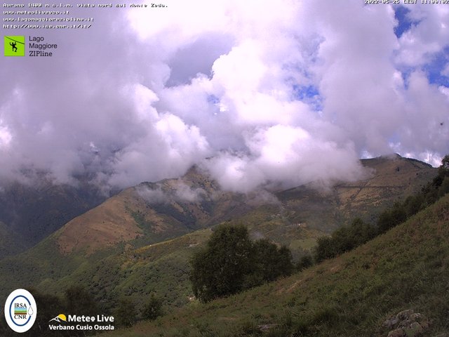 time-lapse frame, Lago Maggiore Zipline webcam