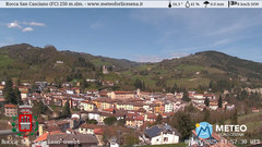 view from Rocca San Casciano on 2025-04-09
